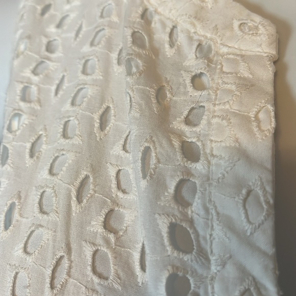 Maison Jules White Dress  Cut Out Lined  Waisted Sleeveless Sz S - Picture 5 of 11